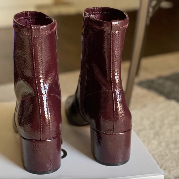 Aldo Burgundy Ankle Boots - Picture 2 of 12